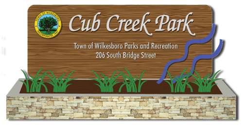Cub Creek Park signage