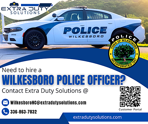 Hire a Wilkesboro officer image 500X419px